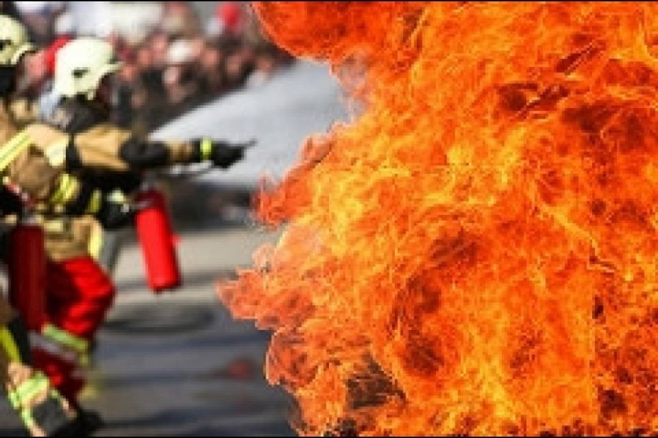 Uomo in fiamme a Interlaken
