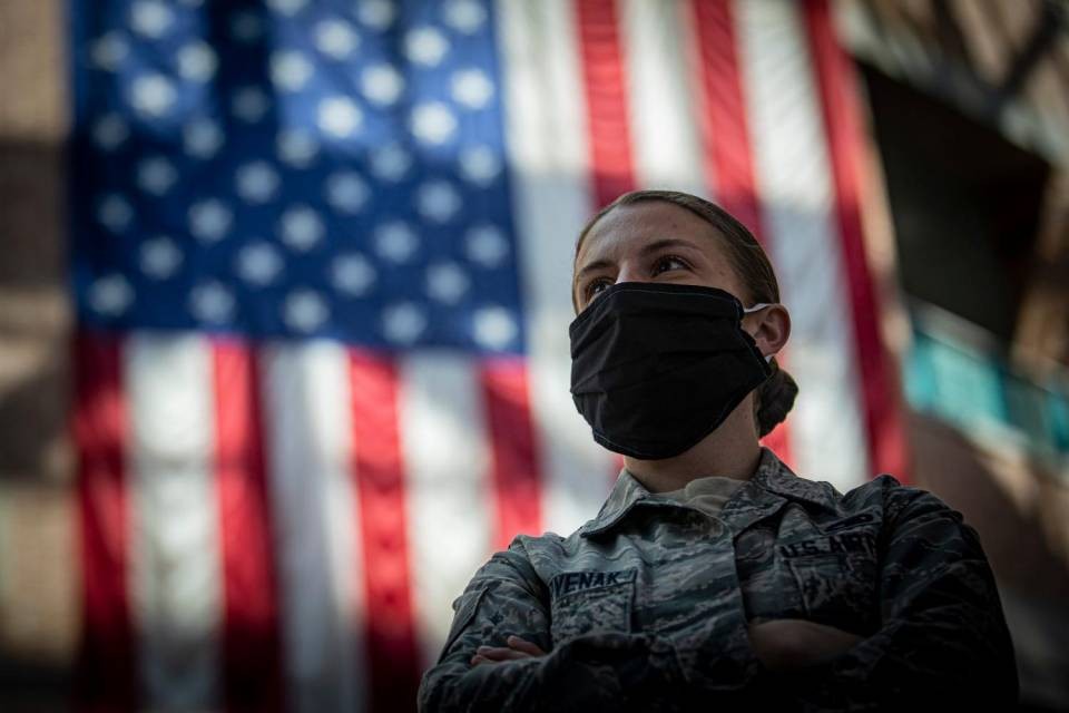 Foto della Guardia nazionale americana, sgt. maggiore Matt Hecht