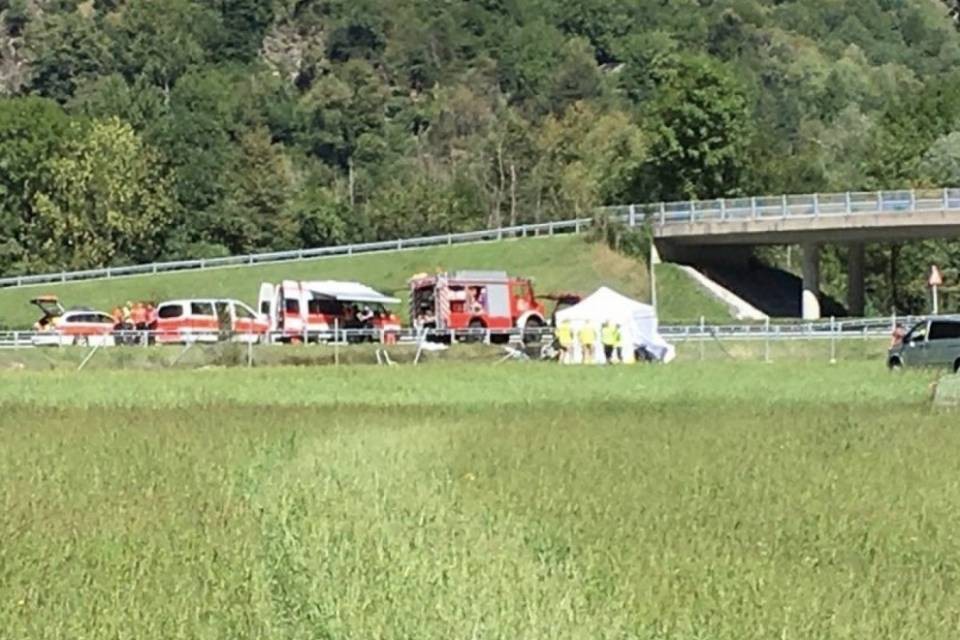 Incidente a Lostallo: ferite tre persone. Una è gravissima