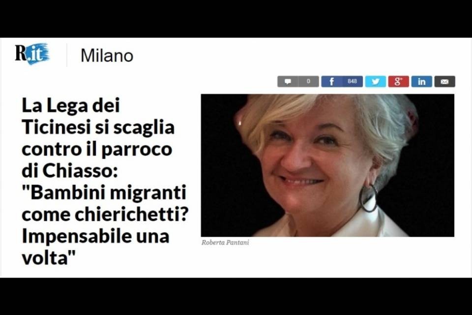 Chierichetti, la polemica approda anche in Italia