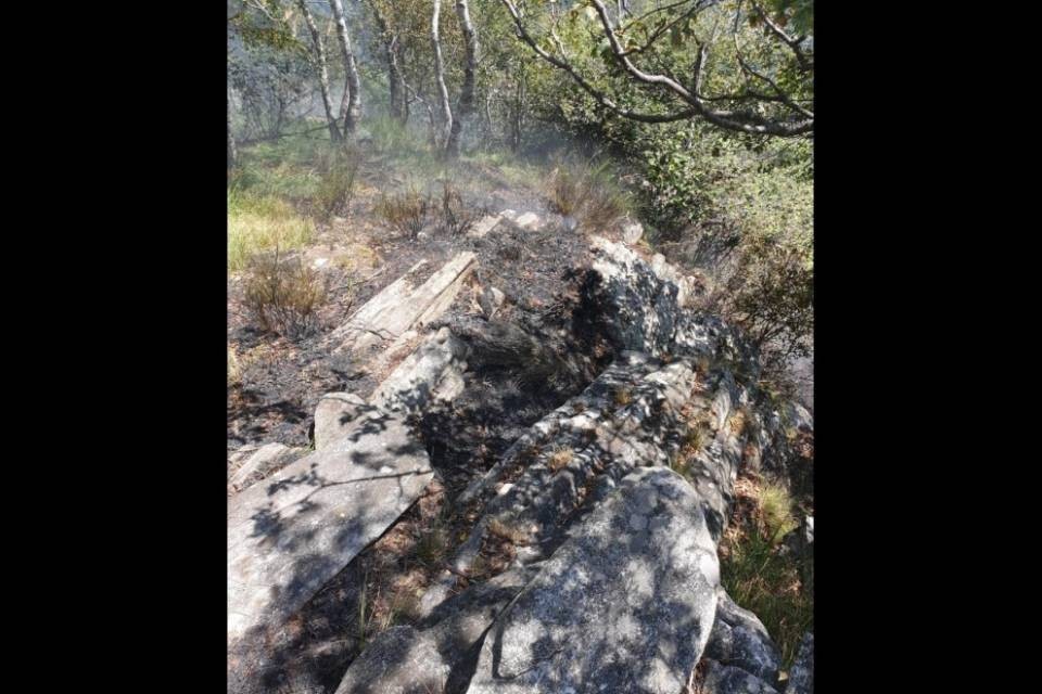 Fiamme a Mergoscia, pompieri di montagna all'opera