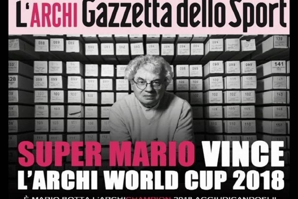 Mario Botta si aggiudica i Mondiali dell'architettura