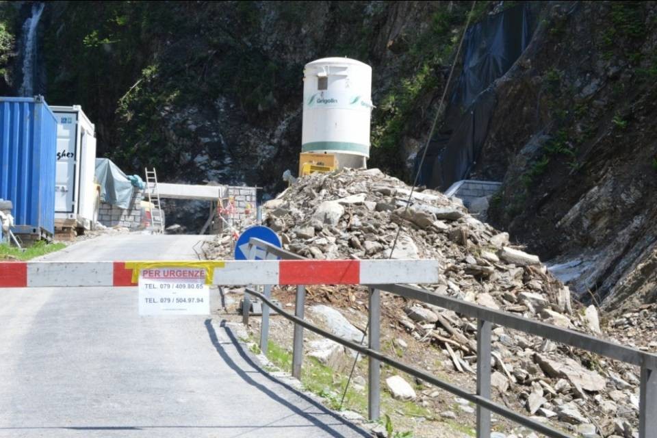 Gordola, ripresi i lavori di messa in sicurezza