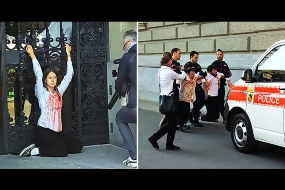 Ambientalisti si incatenano a Palazzo federale