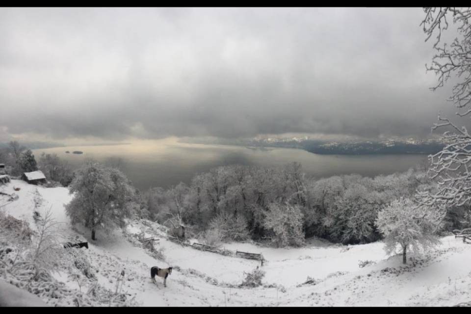 Strade imbiancate in Ticino
