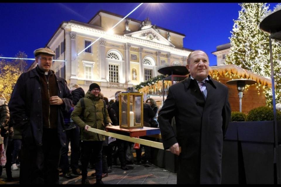 La Luce della pace è arrivata a Lugano