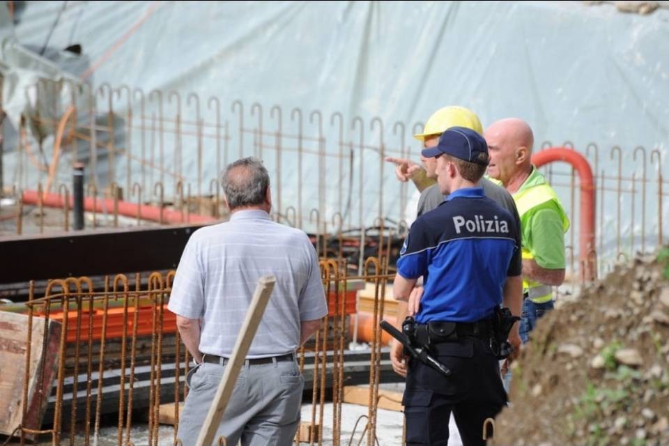 Cantiere setacciato a Barbengo