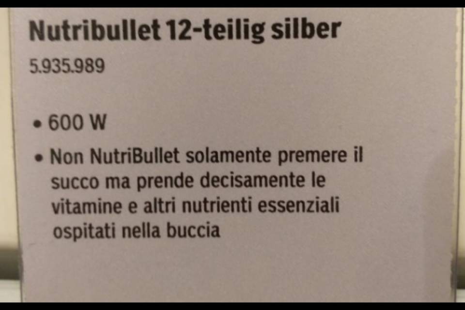 "Non solamente premere il succo, ma..."