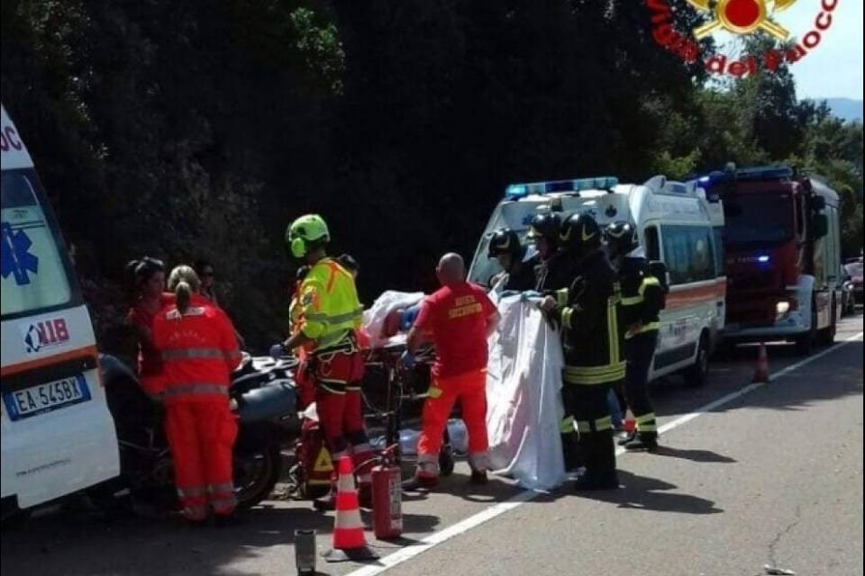 Motociclista svizzero muore in Sardegna