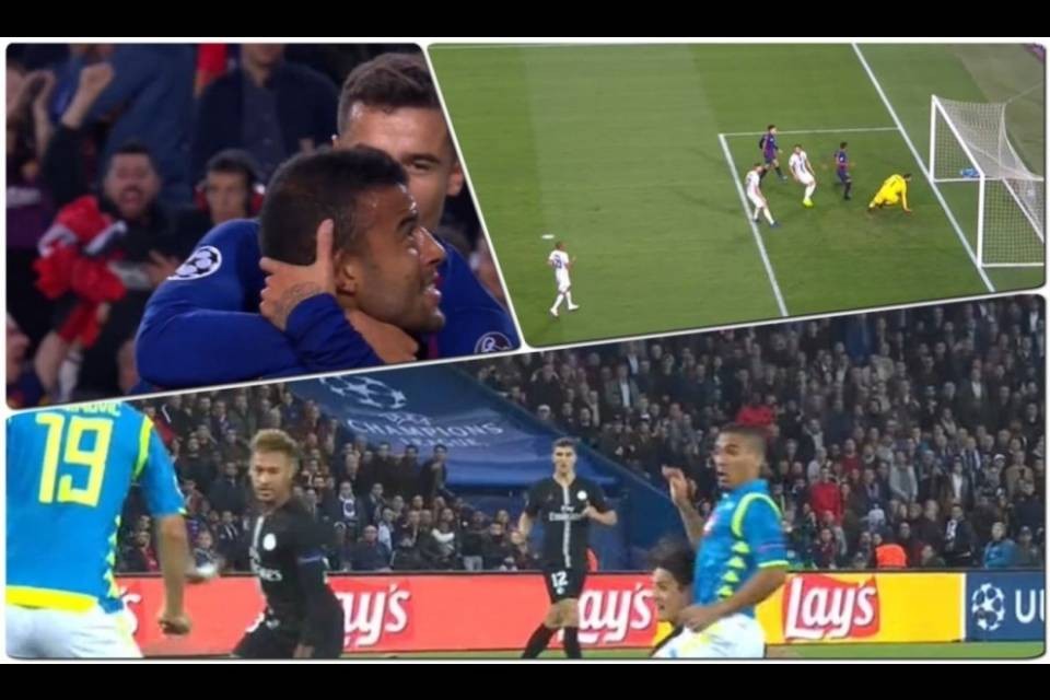 Napoli raggiunto in extemis dal PSG, Inter battuta dal Barca