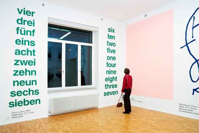 Julia Born. Title of the Show (2009), Installationsansicht Galerie für Zeitgenössische Kunst, Leipzig in Zusammenarbeit mit Laurenz Brunner. © Stefan Fischer
