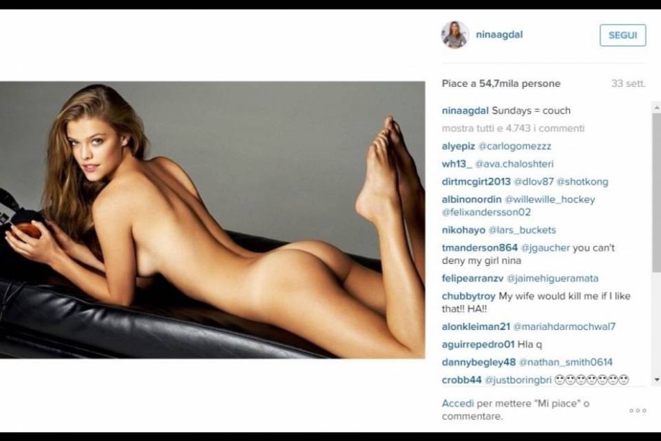 E il web premia il lato B di Nina Agdal