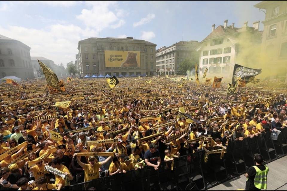 Berna presa d'assalto dai fan dello Young Boys