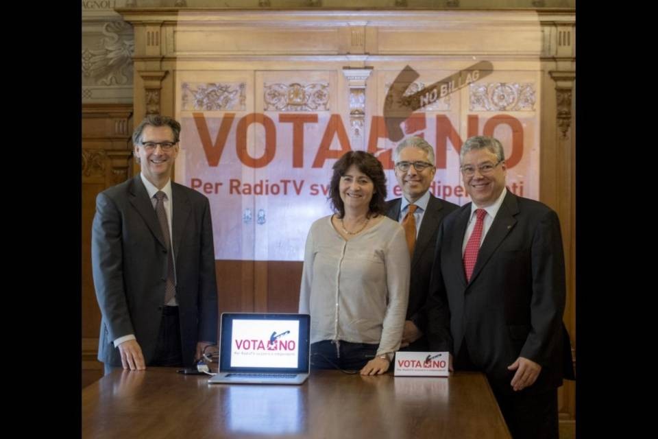 Lanciata la campagna contro l'iniziativa "No Billag"