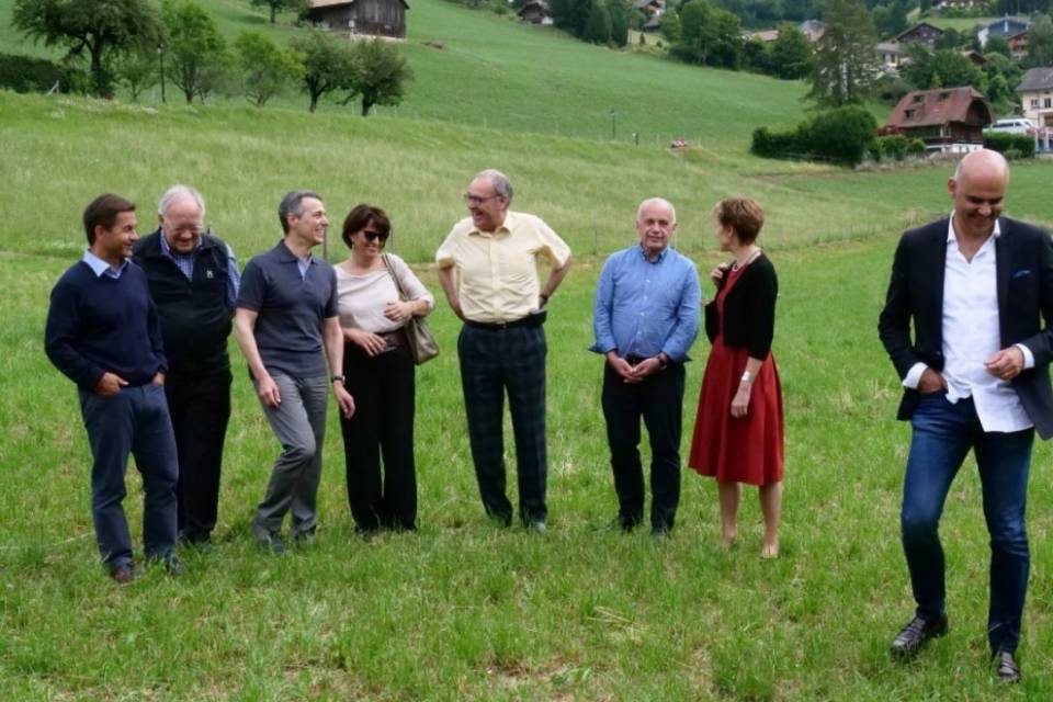 Il Consiglio federale in gita nel canton Friburgo