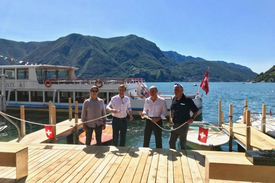 Nuova banchina a Lugano, Borradori: "Il lago si avvicina"