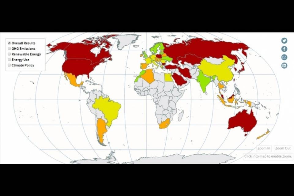 Rating dei Paesi sul clima, la Svizzera retrocede