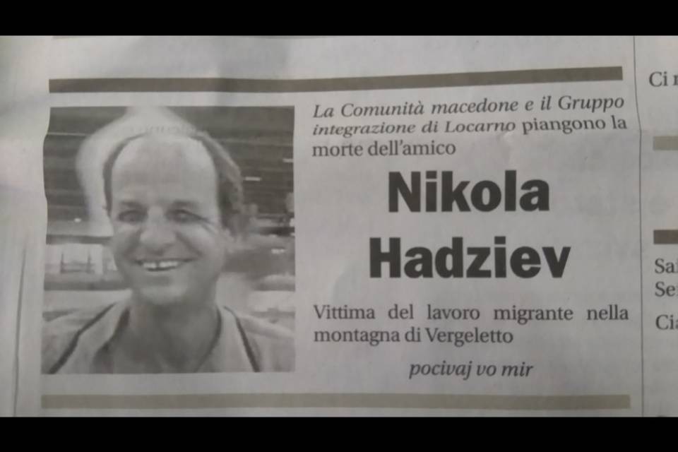 Una cerimonia per ricordare Nikola