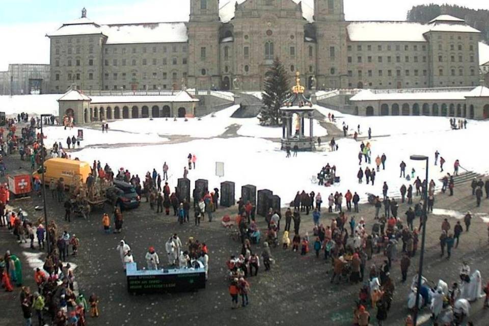 La webcam dell’ufficio turistico svittese, immagine scattata ieri mattina