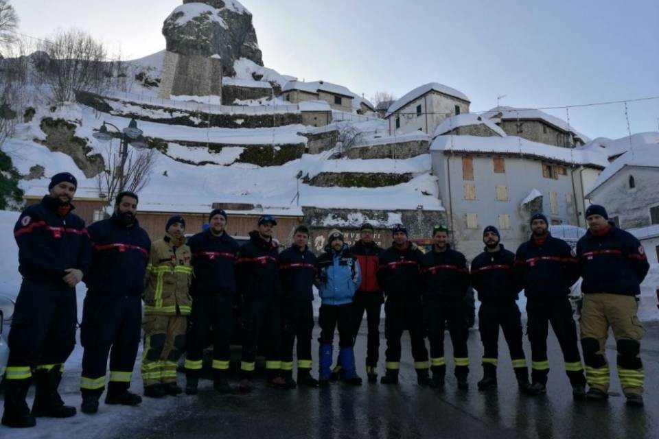 Quarto giorno in Abruzzo per i pompieri di Bellinzona