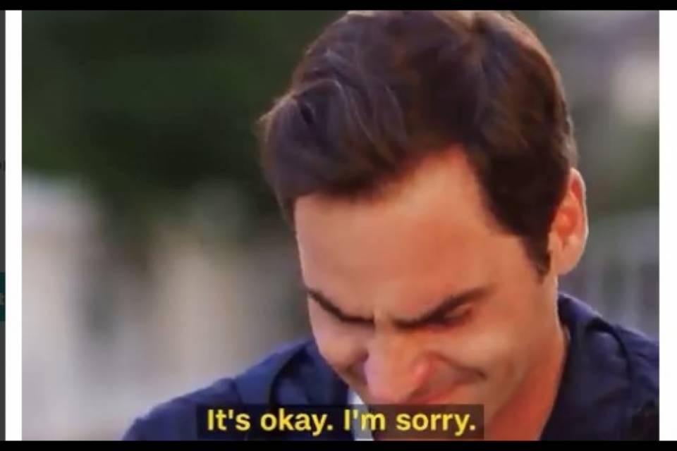 Federer scoppia in lacrime ricordando il suo ex coach