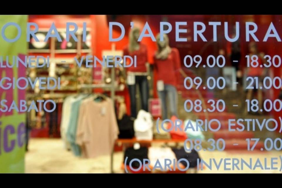 Si avvicinano i nuovi orari d'apertura dei negozi