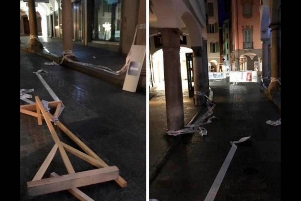 Vandali a Lugano, preso di mira il percorso di Bike Emotions