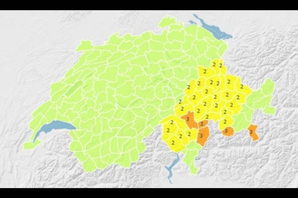 Forti nevicate tra il Ticino orientale e le valli del Grigioni italiano