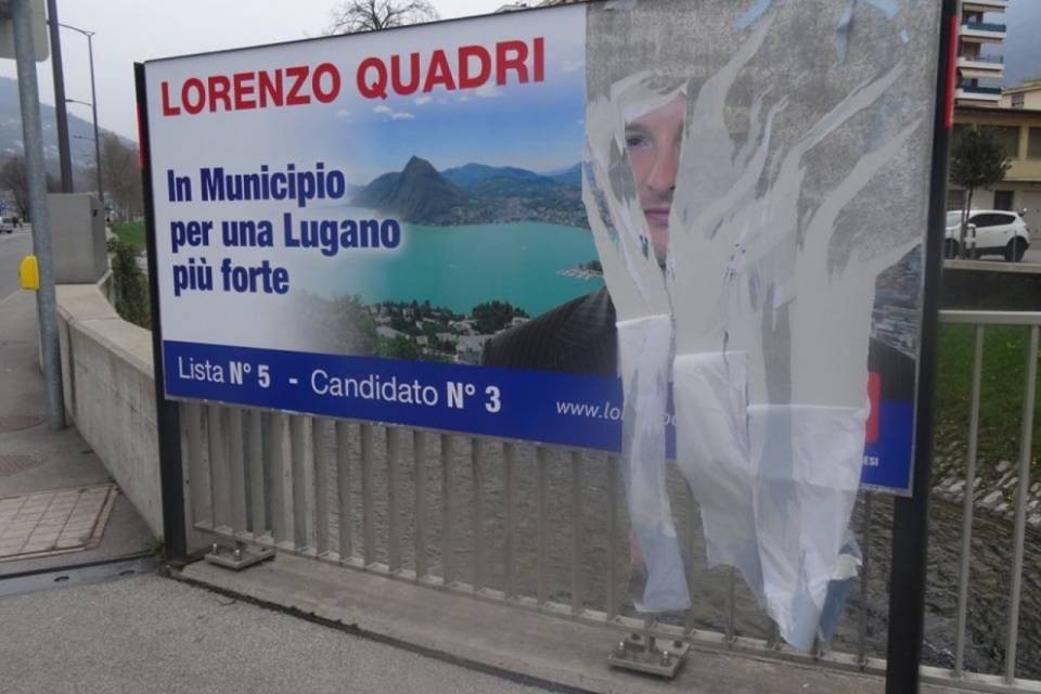 Lorenzo Quadri nel mirino dei vandali