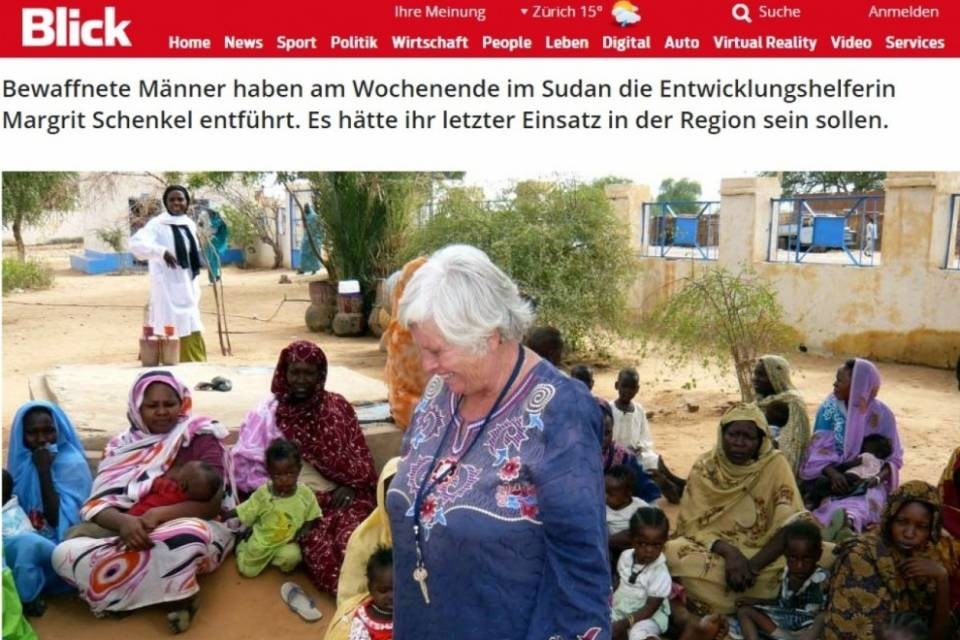 Svizzera rapita in Darfur: era il suo ultimo viaggio