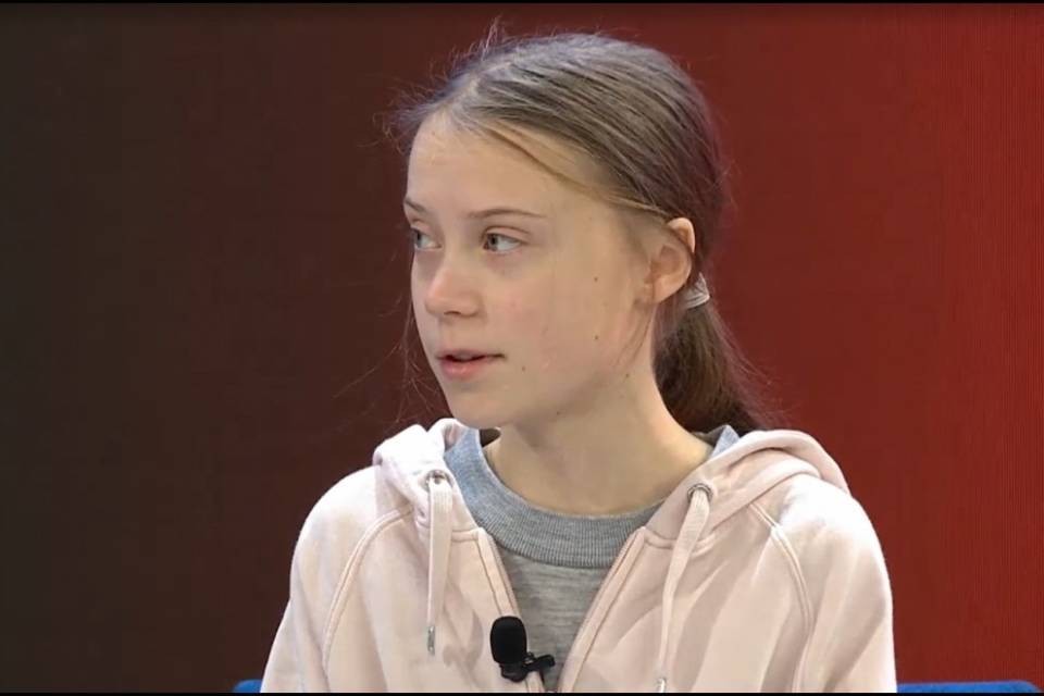 Adesivi shock su Greta Thunberg
