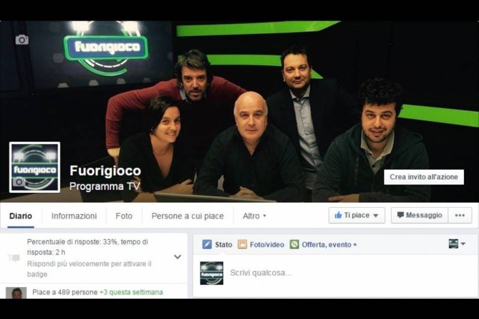 Fuorigioco sempre più social
