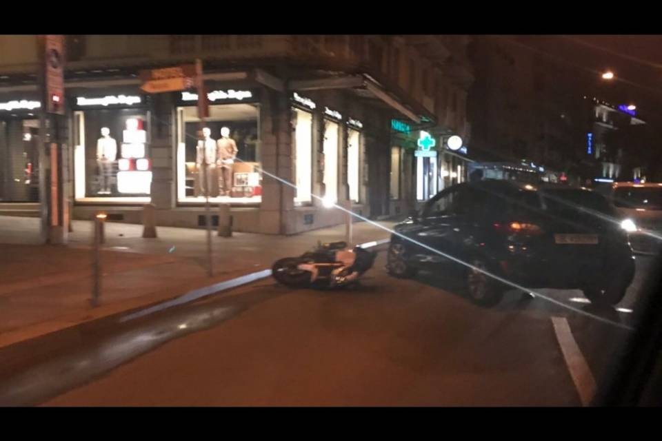 Incidente sul Lungolago di Lugano