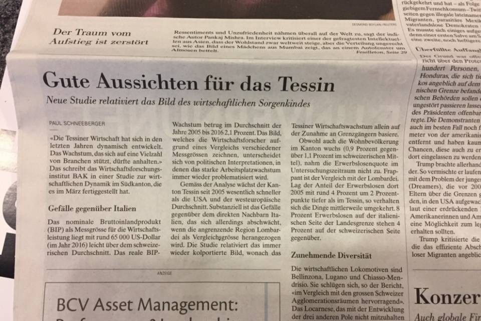 “Il Ticino non è più il ‘bambino problematico’ della Svizzera”