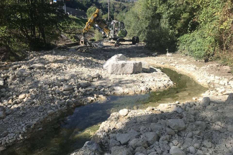 Nuovo attraversamento pedonale sul fiume Gaggiolo