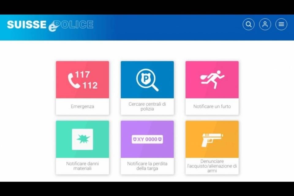 Un'app per lo sportello online della polizia cantonale