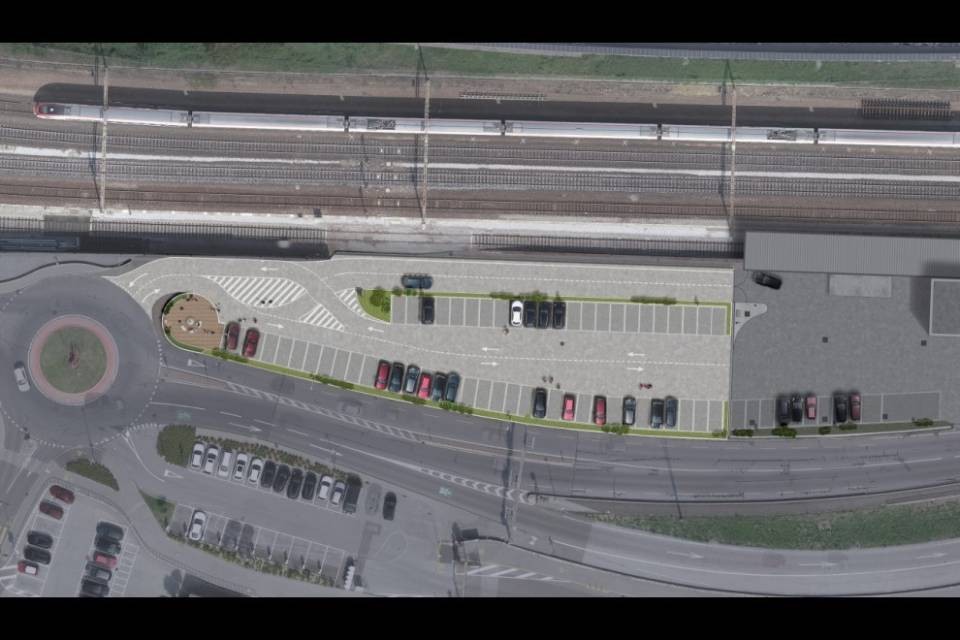 Aumentano i posti auto al Park & Rail di Melide