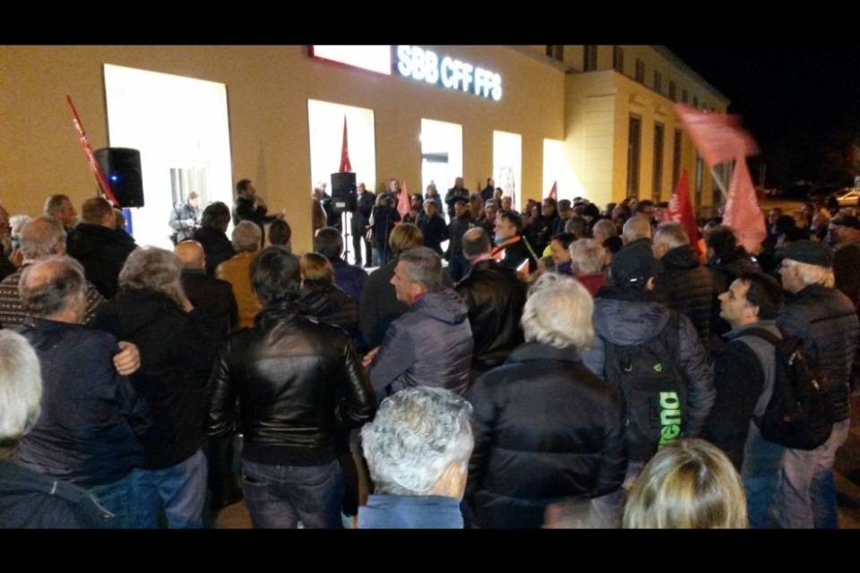 Al via il presidio di protesta a Bellinzona