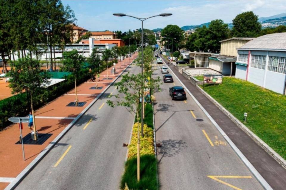 Viale Castagnola si presenta