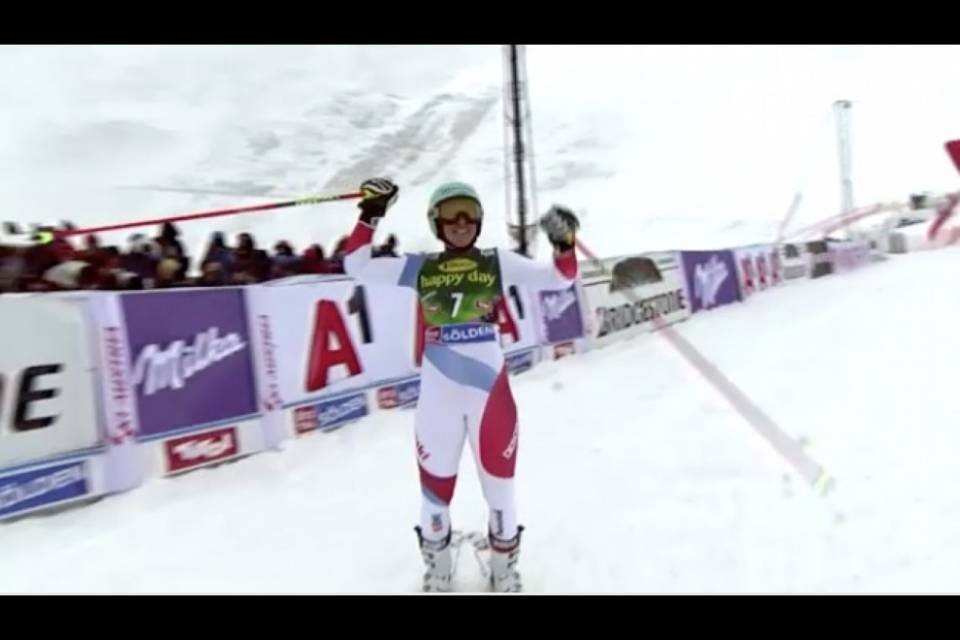 Il gigante di Sölden a Tessa Worley