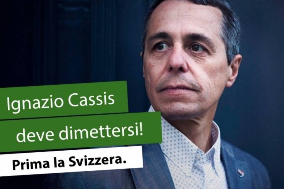 "Ignazio Cassis deve dimettersi"
