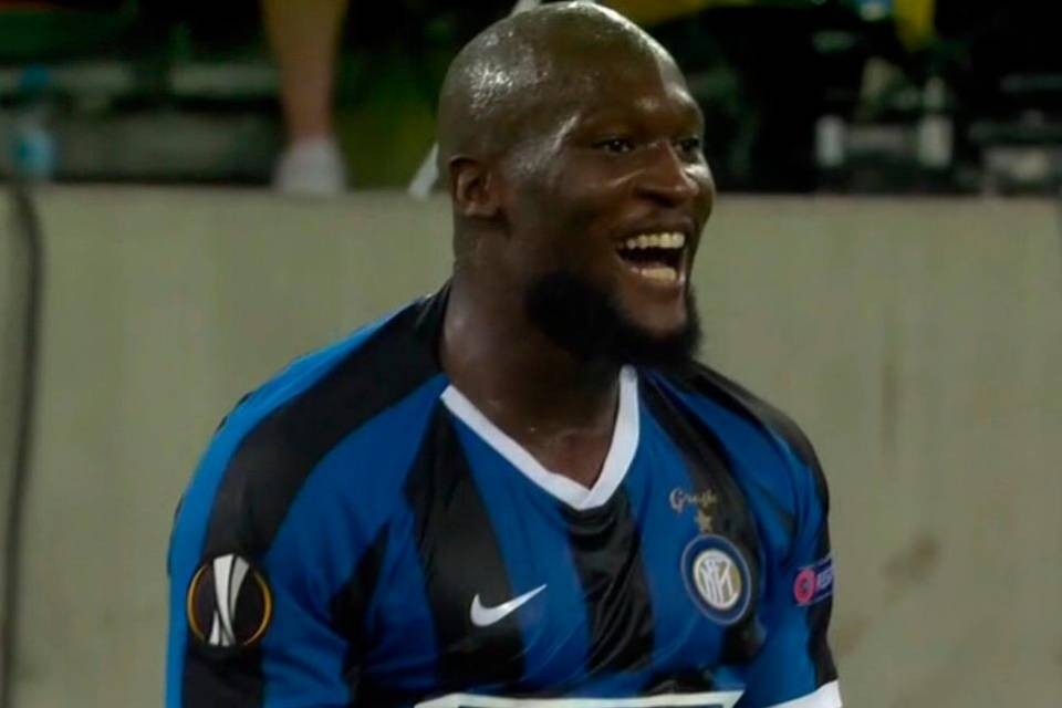 La gioia di Romelu Lukaku dopo aver messo a segno il gol del 2-0 al 21’.