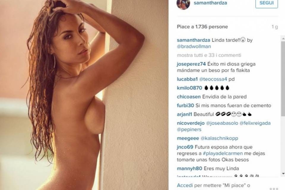 Samantha, la playmate che infiamma Instagram