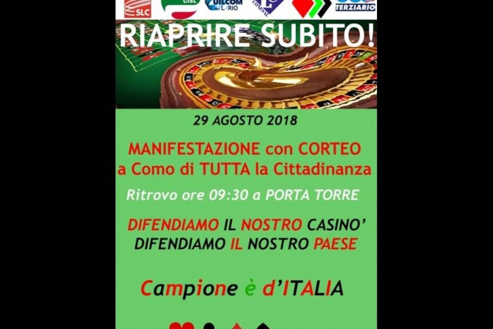 Nuova manifestazione per il Casinò di Campione
