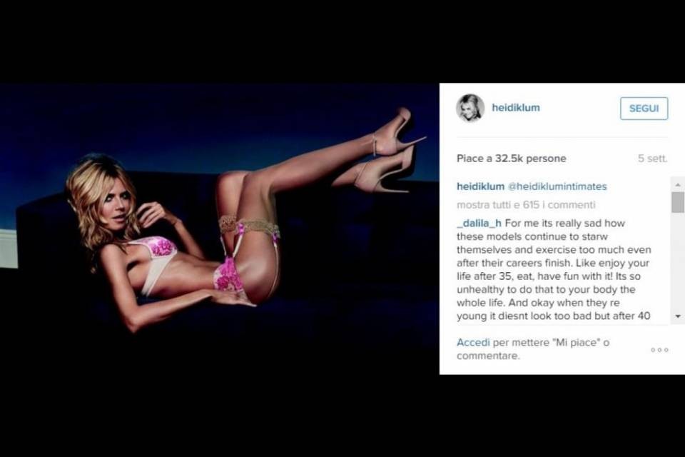 Heidi Klum provoca sui social
