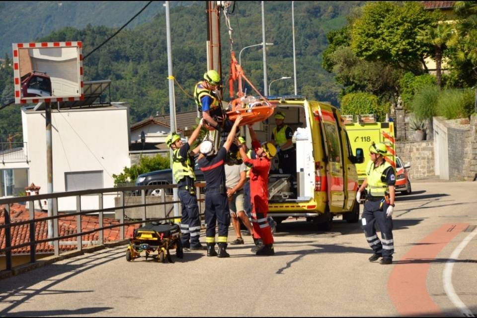 Locarno, operaio in fin di vita