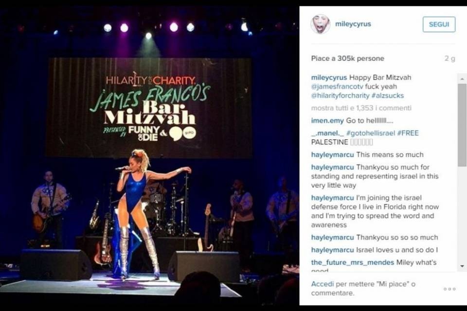 Miley, hot al finto Bar Mitzvah