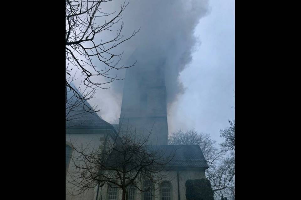 Crollo nella chiesa di Herzogenbuchsee