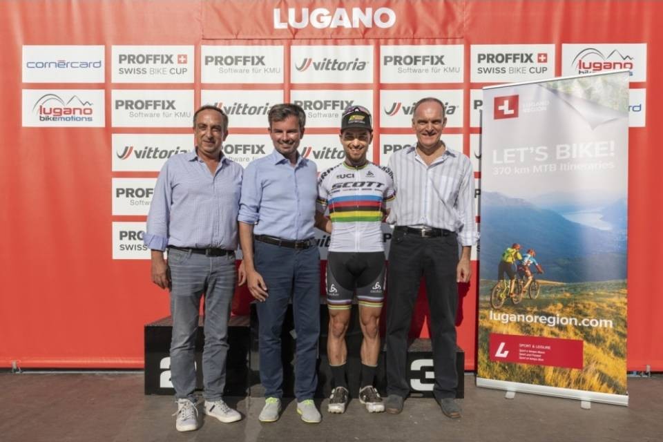Nino Schurter testimonial di Lugano Region