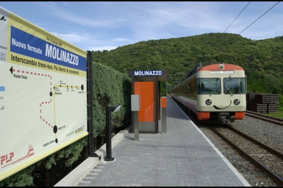 Linea ferroviaria interrotta tra Agno e Ponte Tresa